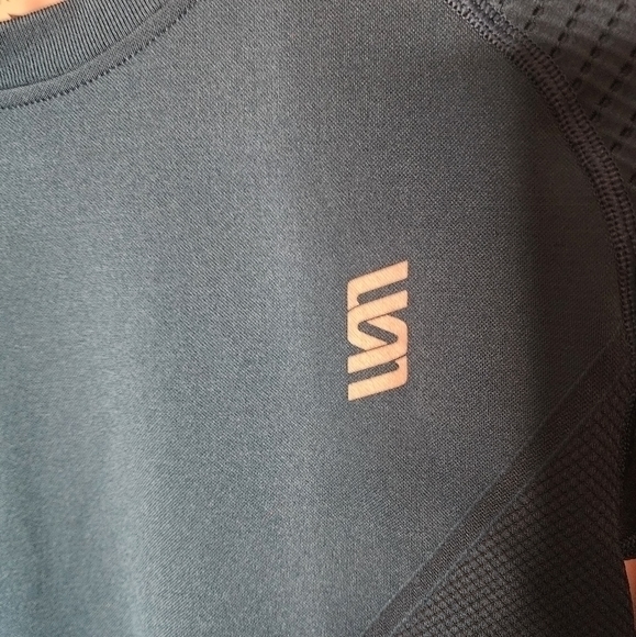 Second Skin Long‎ Sleeve Athletic Workout Top, Teal Blue, Women's Small (NWOT) - Picture 3 of 10